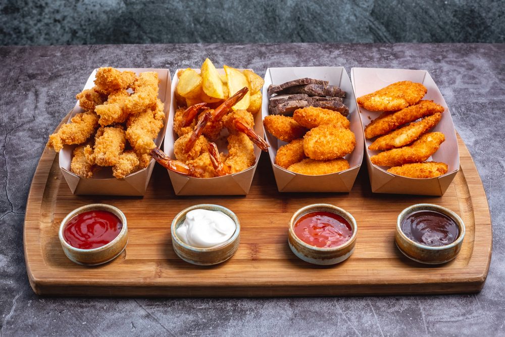 Crispy tenders with dip