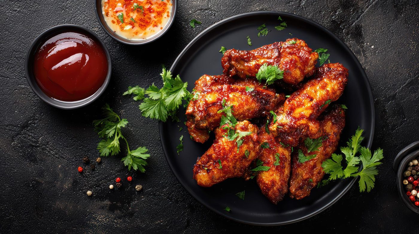 Sauced wings